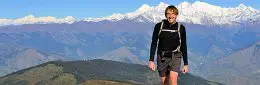 Langtang Wanderung zum spiegelnden Bergsee Gosainkunda im Himalaya