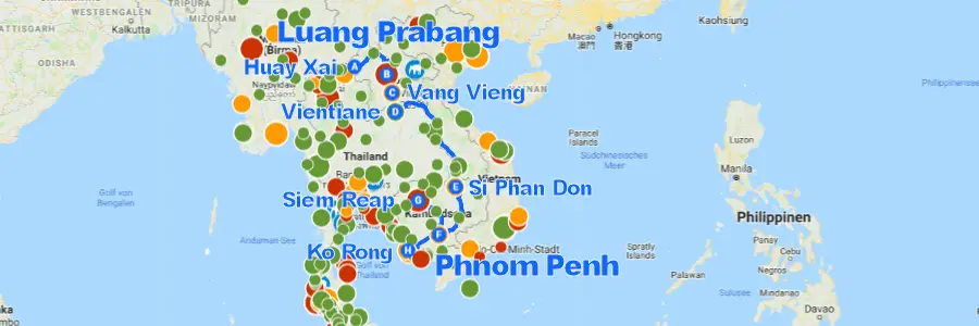 rijk boog Lil Südostasien Backpacking: Beste Reise-Länder & Routen 2021 [+Karte]